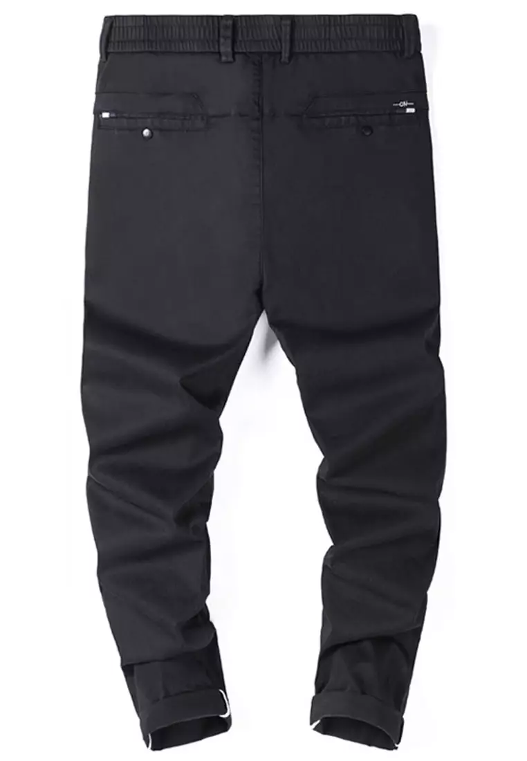 Elasticated Waist Slim Trousers