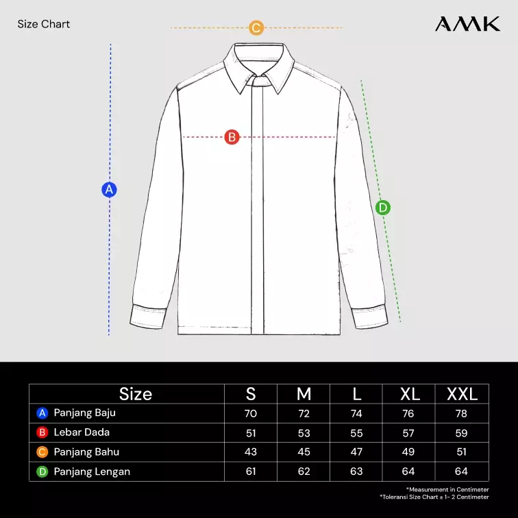 AMK Kemeja Batik Pria Lengan Panjang SHB Kundjang Ls Navy Blue