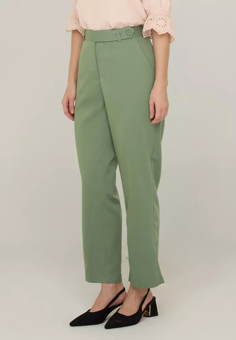 Allona Relaxed-Fit Pants with Pocket Detail