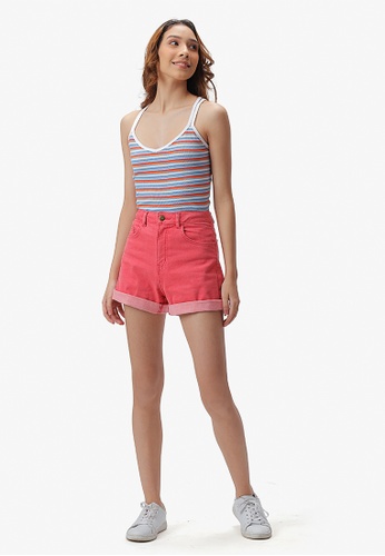 JUST G multi Teens Cross Back Striped Camisole CCE98AA3BBA4F9GS_1