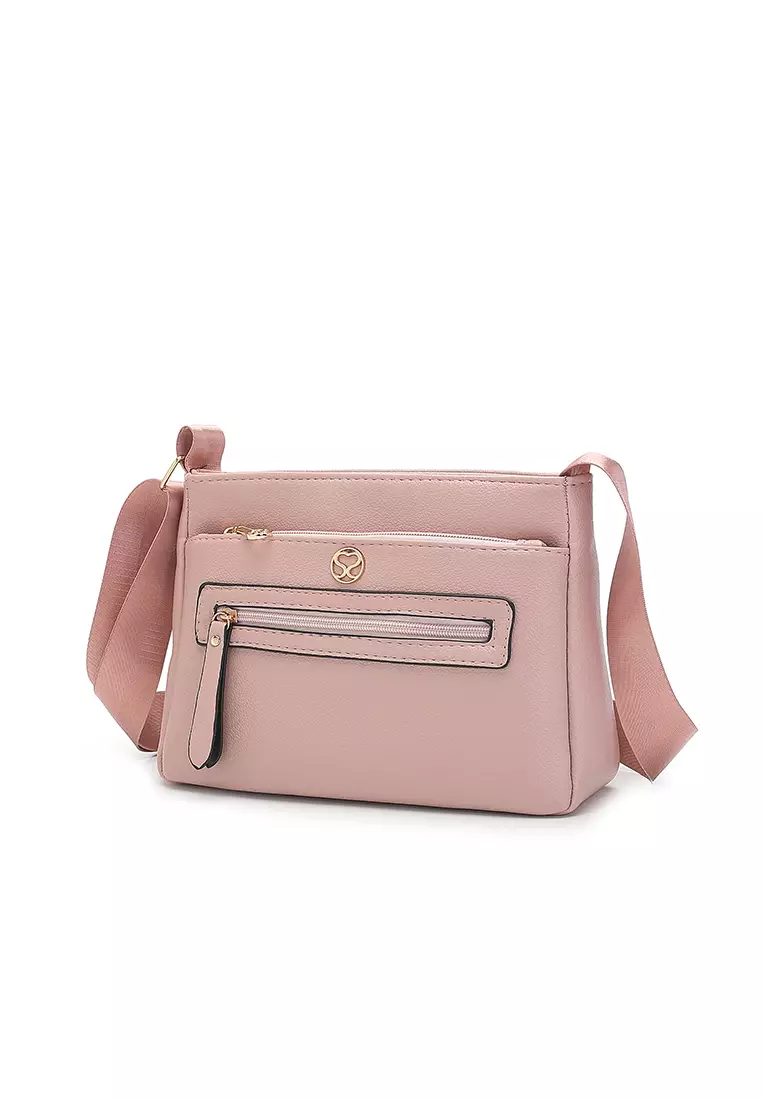 Women's Sling Bag / Crossbody Bag - Pink