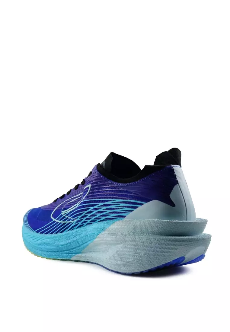 910Nineten HAZE FLOW sepatu lari - ungu/biru/hitam