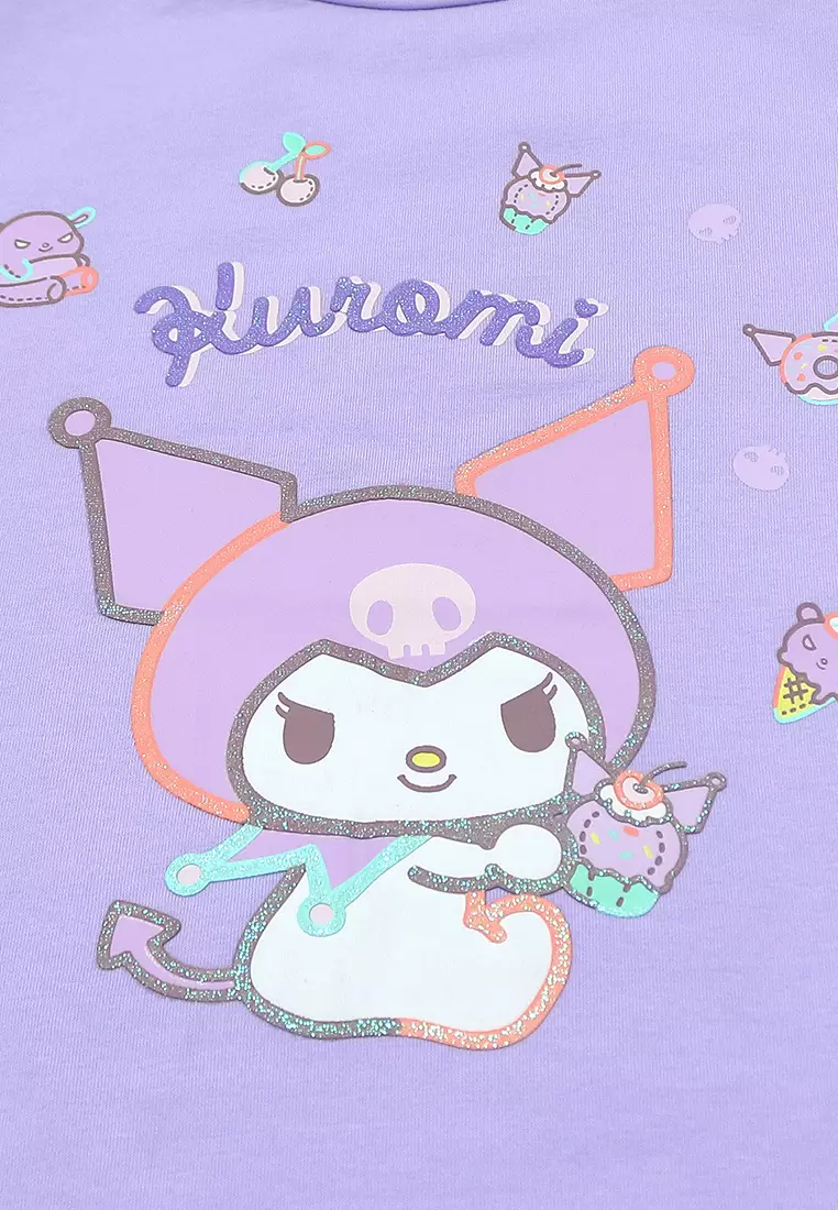 Girls Licensed Graphic Oversize T-Shirt "Kuromi Sweets"