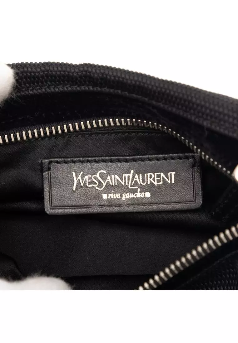 Pre-Loved Saint Laurent Nylon Logo Shoulder Bag