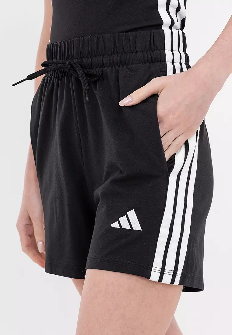 Essentials 3-Stripes Cotton Shorts