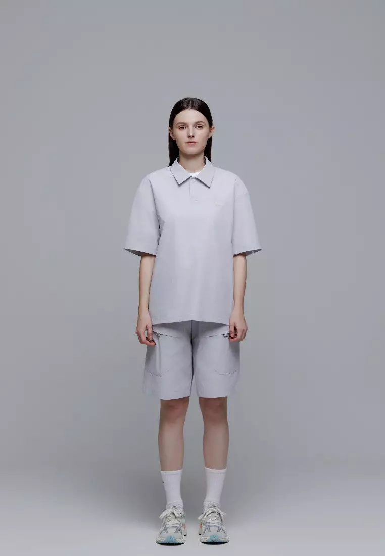 男女同款ADELIE輕便梭織彈性工裝短褲