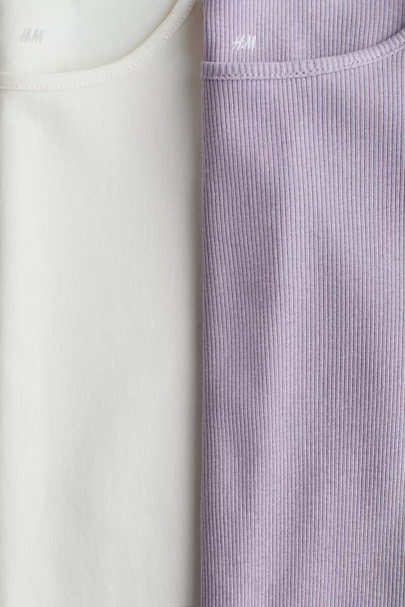 2-pack frill-trimmed jersey tops