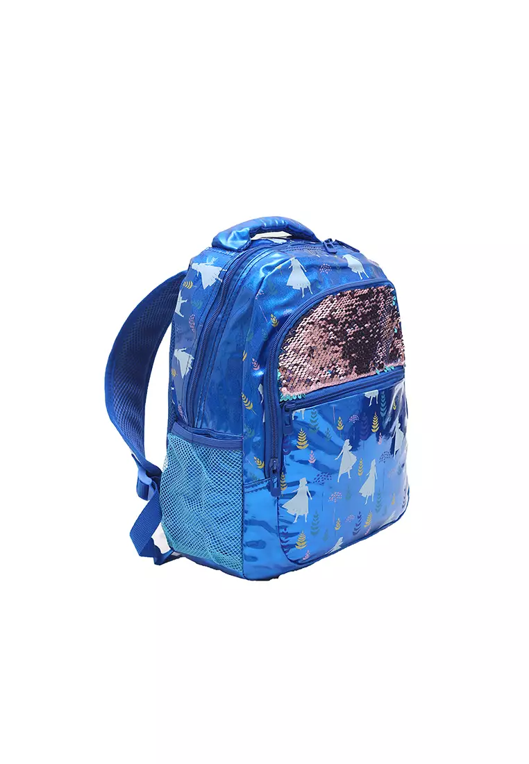 Disney Frozen Tas Ransel Besar Sequin Biru