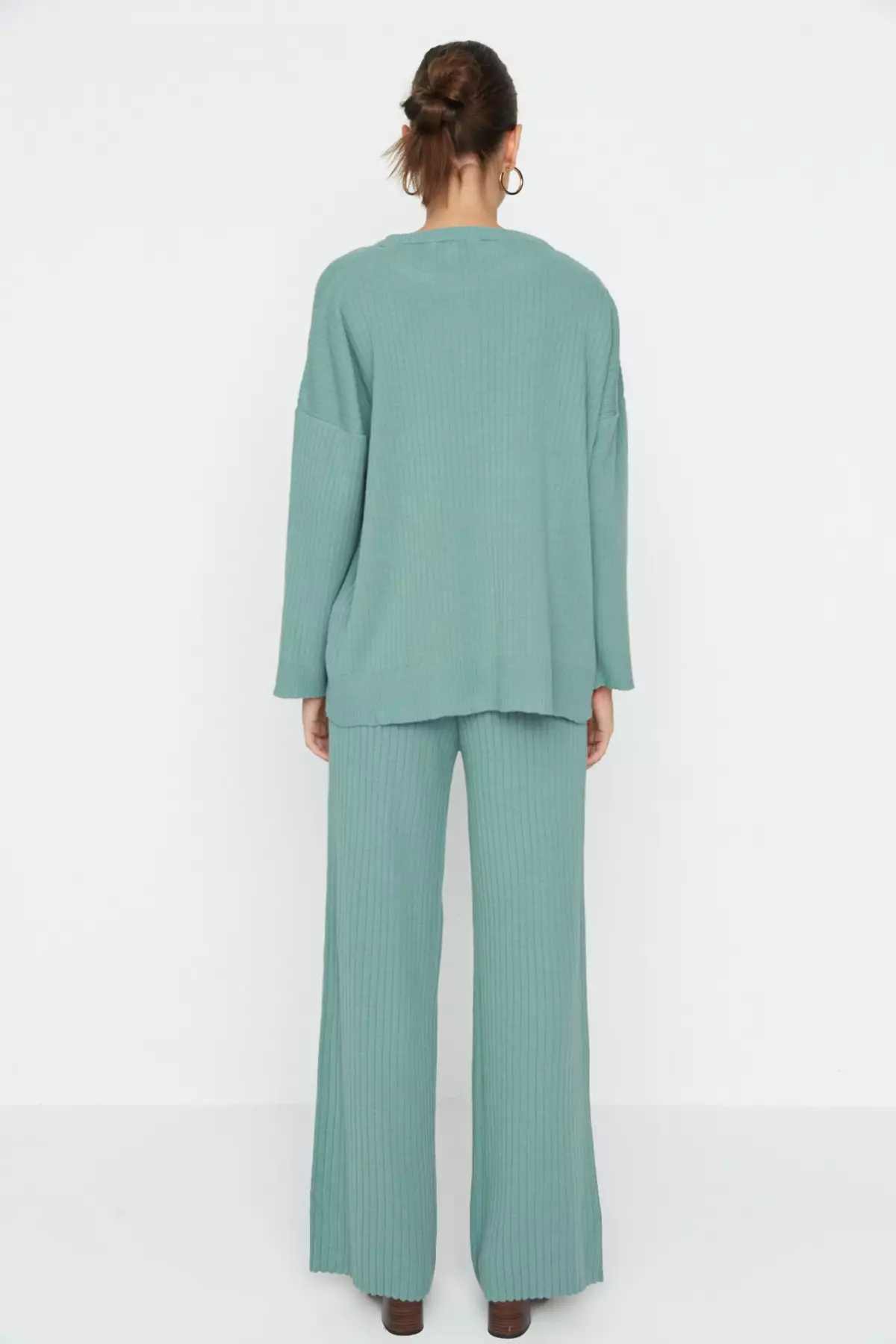 Ribbed sweater cheap set