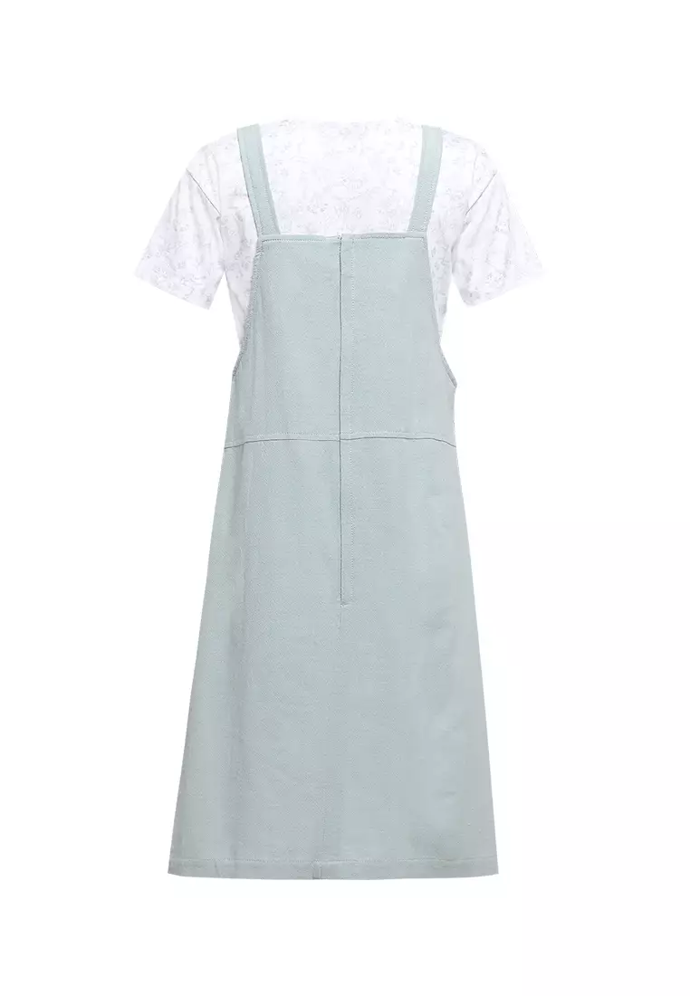 Pito Dito Girl Jyneen Overall Dress Midi Anak Tosca