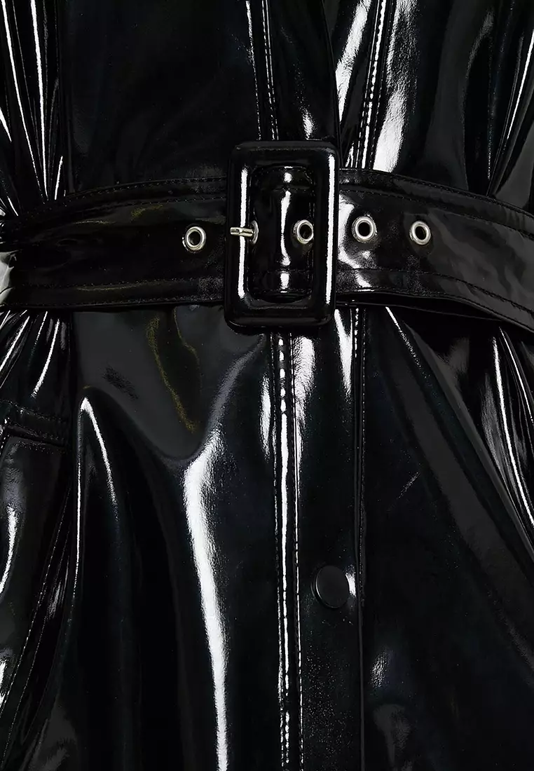 Patent Trench Coat