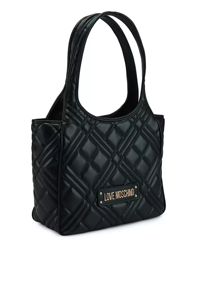 Moschino quilted tote bag store