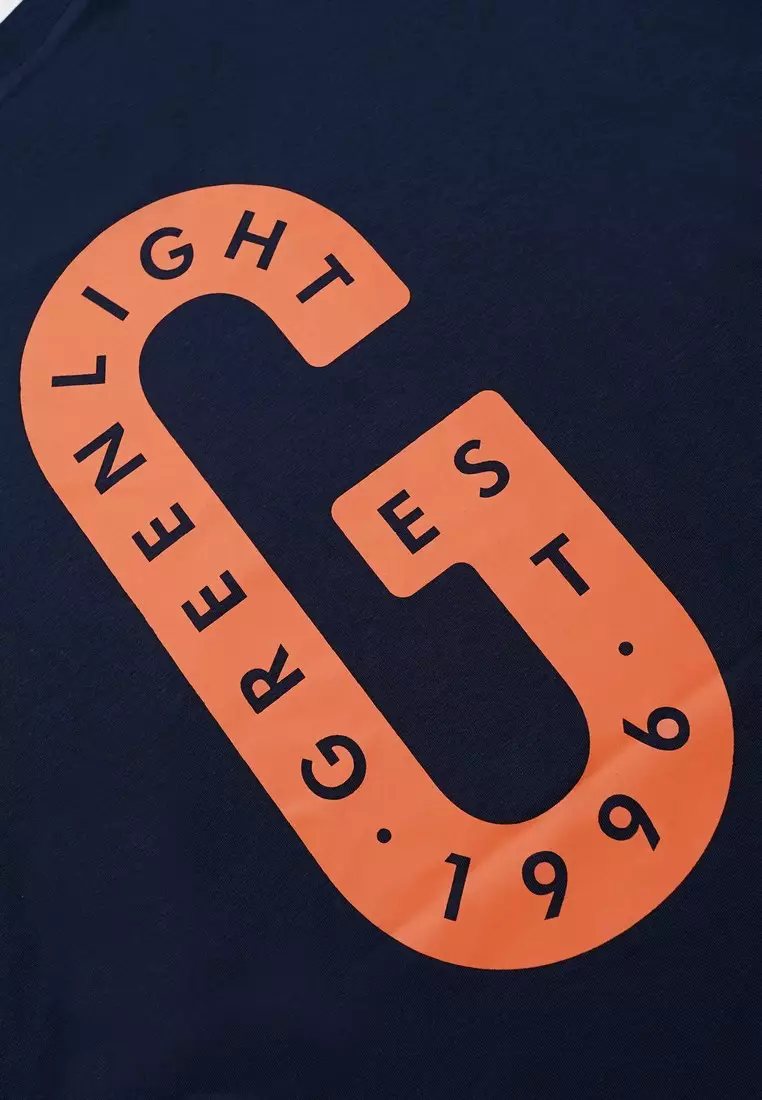 Greenlight Men's T-Shirt Short Sleeve Regular Fit Cotton Logo Valo OL-C361224