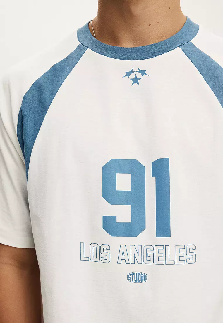 Cropped Fit Graphic T-Shirt