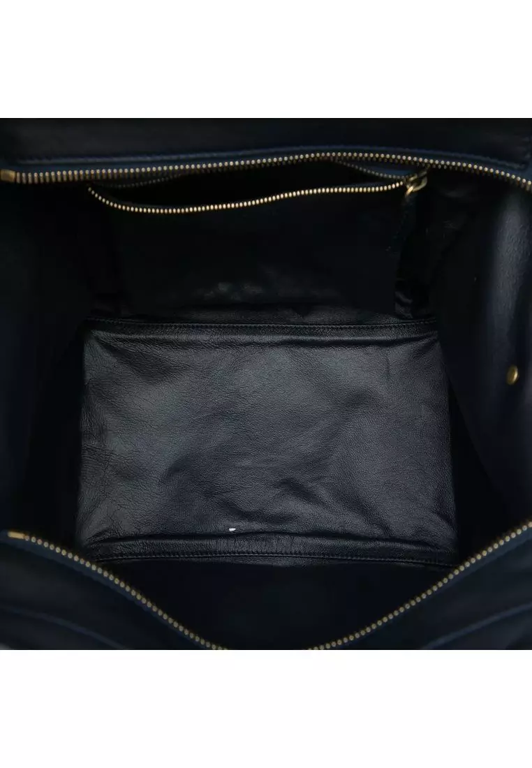Pre-Loved Celine Mini Multicolor Canvas And Leather Luggage Tote