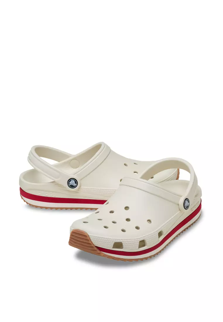 Crocs Unisex Crocband Classic Retro Runner - Summit White