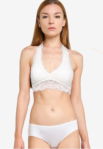 Hollister white halter bralette Clearance