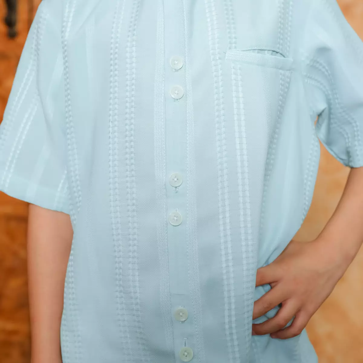 [Raya Collection] ZM Zaskia Mecca - Ruval Sky Blue - Kemeja Anak Pendek - Primadona Series Edisi Lilya Senja - Koleksi Ramadhan Series