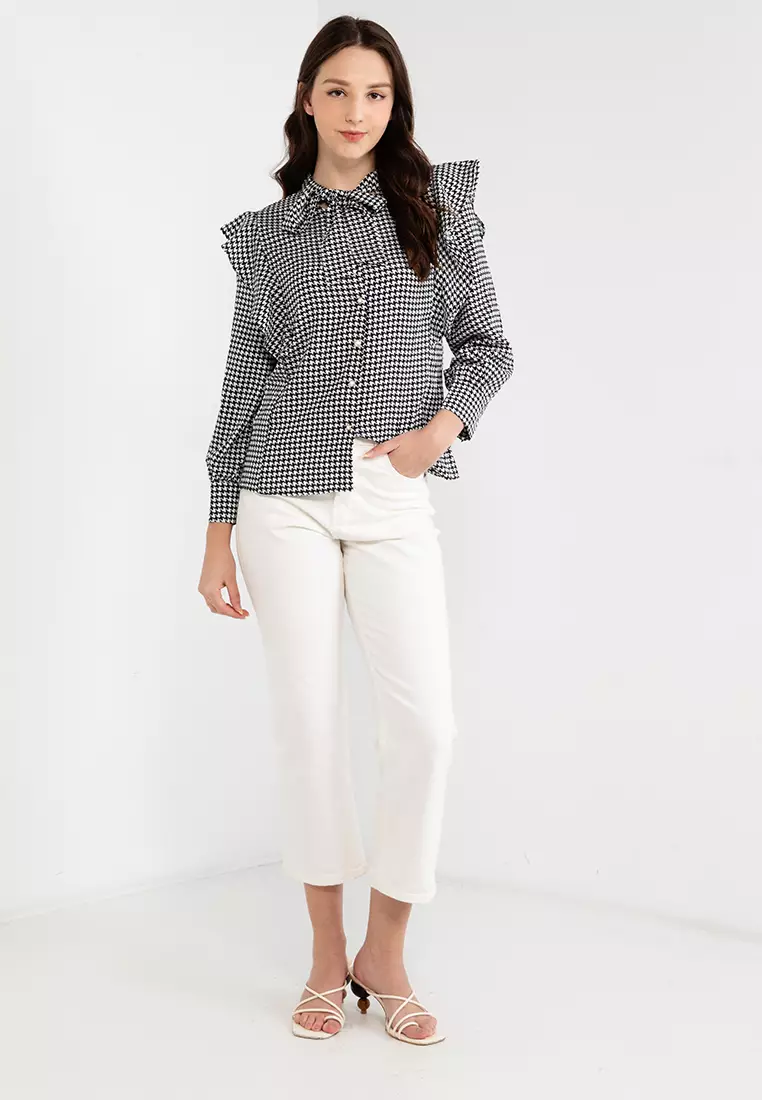 Buy Artist Dora's Bow Neck Top 2025 Online | ZALORA Philippines