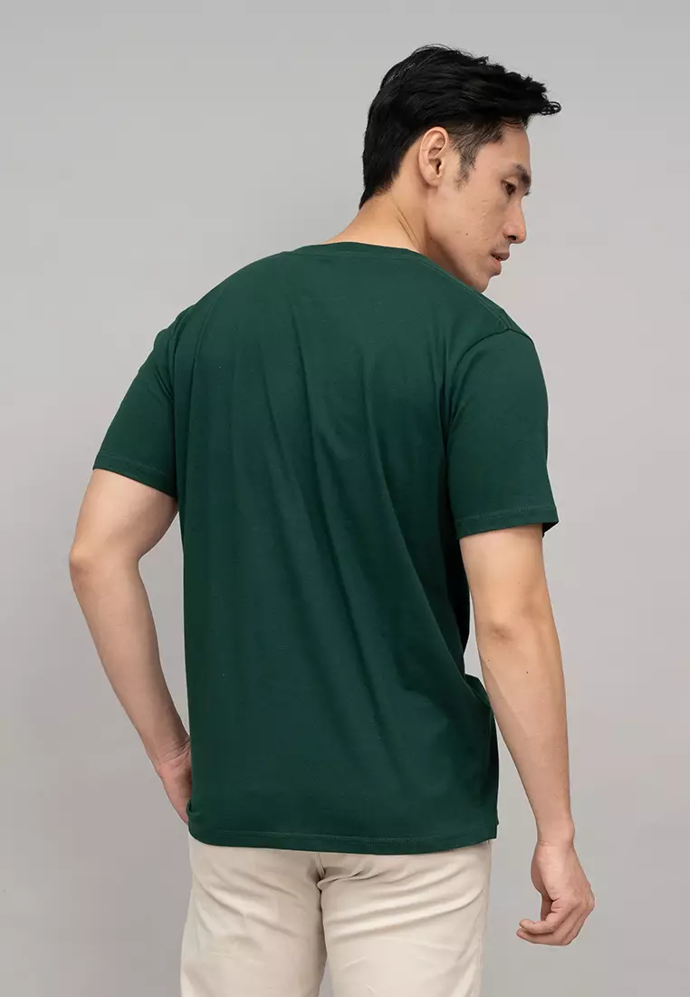 Houseofcuff T-shirt Kaos Polos Pendek Hijau Gelap Tersedia Size S-4XL