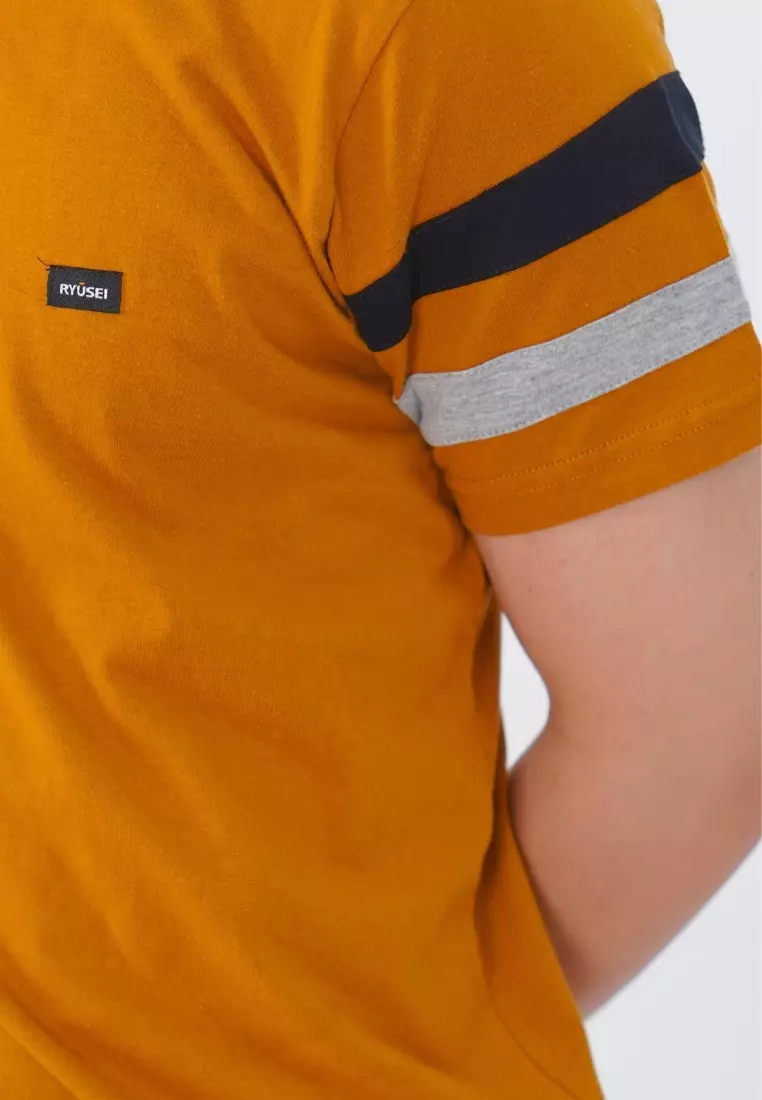 Ryusei Kaos Pria Hyuga CMB Mustard
