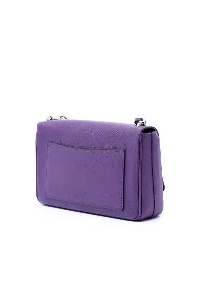 Pre-Loved Prada Saffiano Sound Lock Crossbody