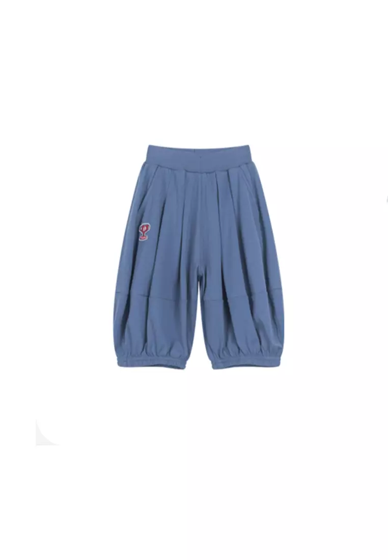 女小童针织裤子亲肤吸湿透气宽松灯笼裤