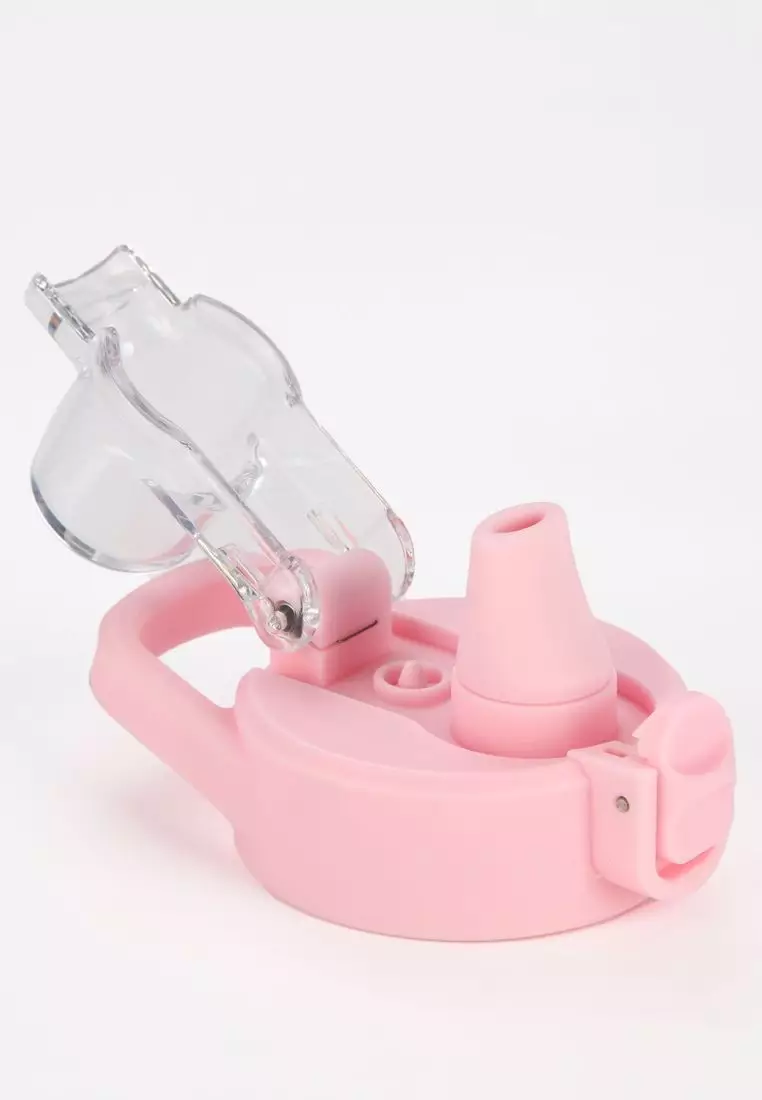 Crossing Urban Ceramic S/S Insulated Straw Sipper Cap Sports Bottle With Handle 720ml - Dusty Rose