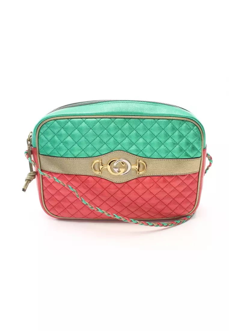 Gucci laminated leather discount small shoulder bag