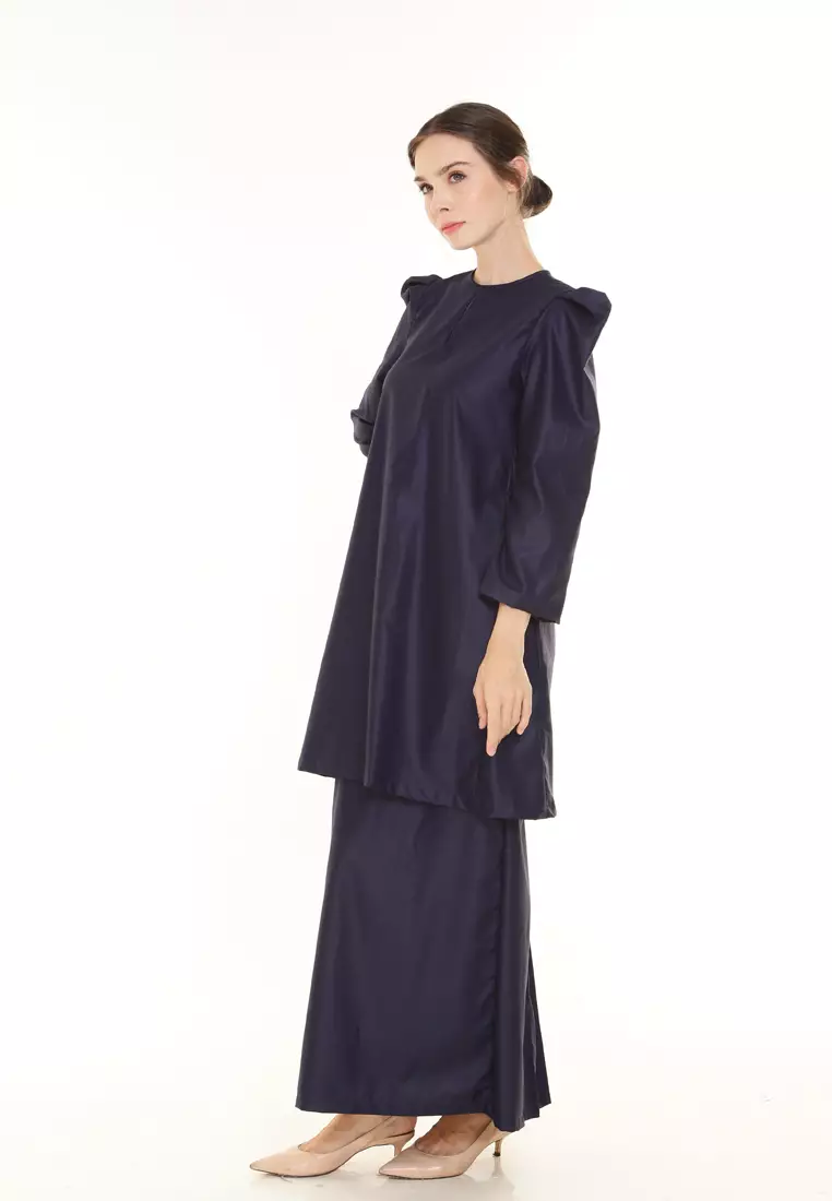 Yarra Kurung Pahang Modern in Dark Blue