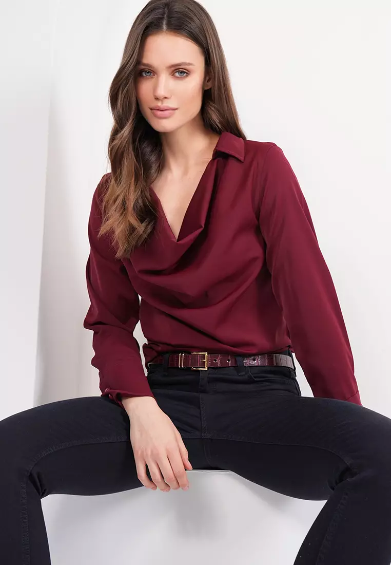 Cowl Collar Blouse
