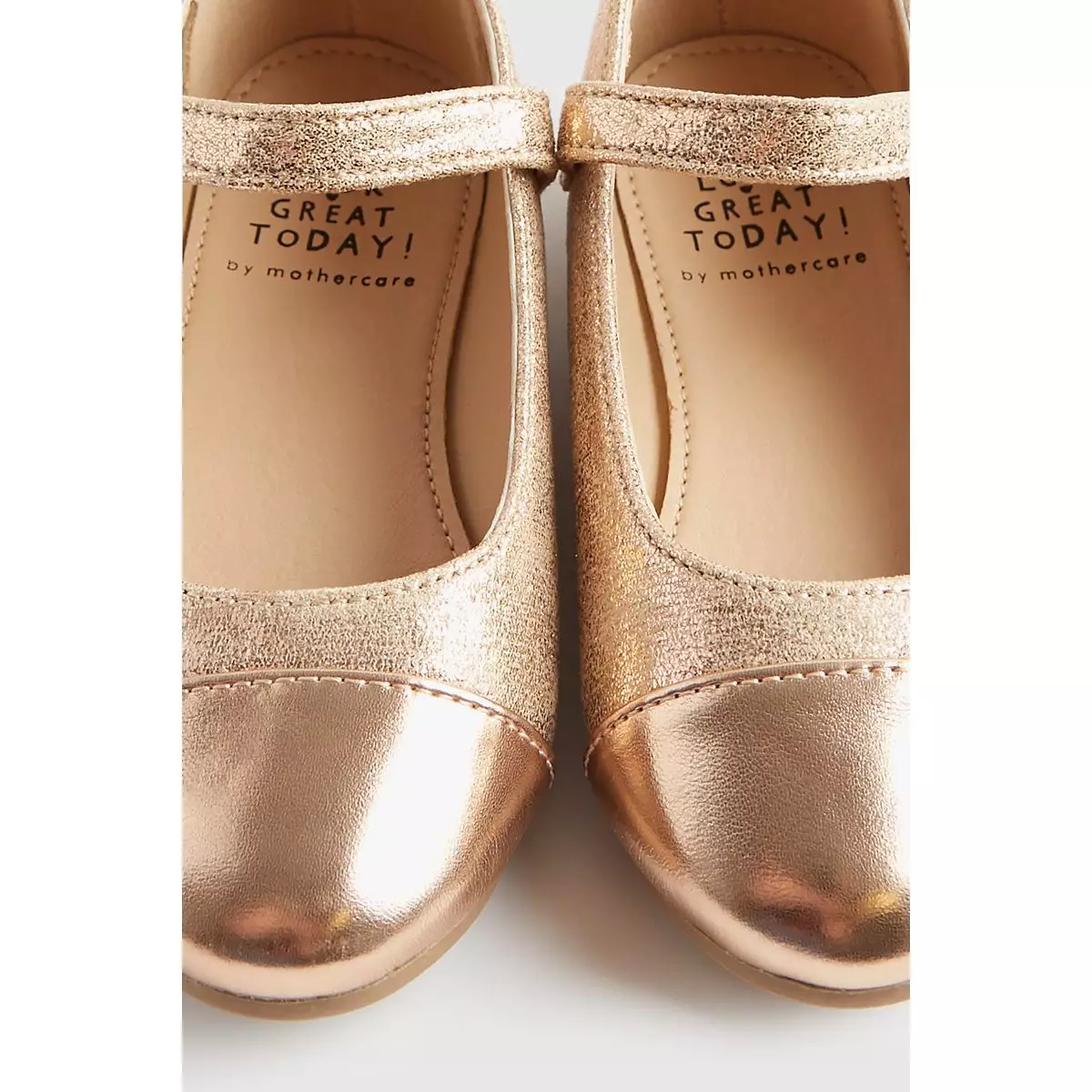 Mothercare Gold Ballerina Shoes - Sepatu Anak Perempuan (Kuning)