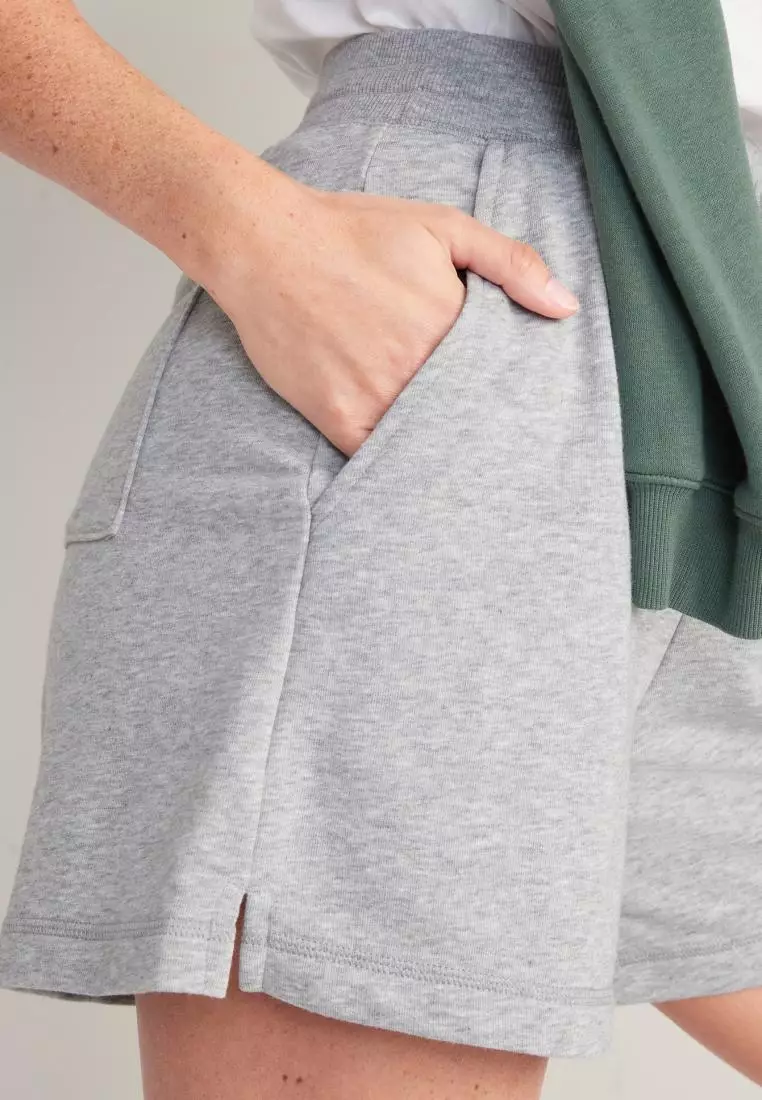 Extra High-Waisted French-Terry Sweat Shorts