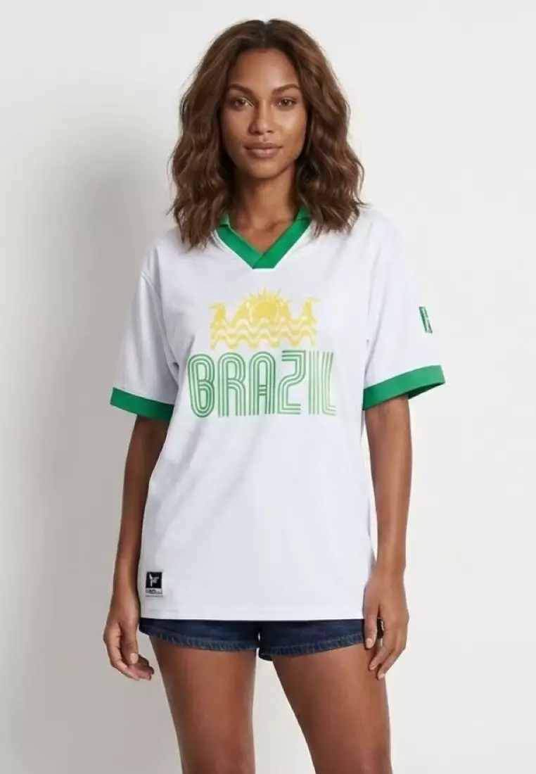 BRAZIL Polo Jersey - The World Reimagined by PLAY BONITO - ! US MEN SIZES ! : S, M, L, XL
