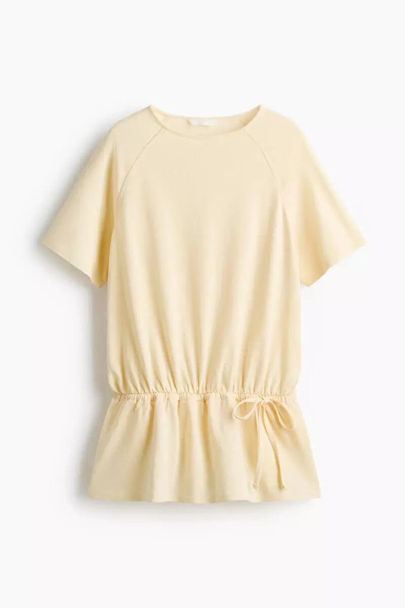 Drawstring-detail top