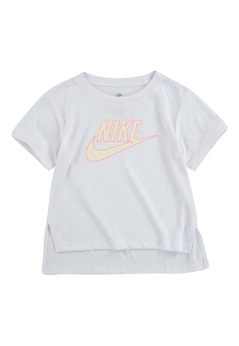 Nike white Nike Girl Toddler's Sportswear Short Sleeves Tee (2 - 4 Years) - White 1A9F4KA7331918GS_1