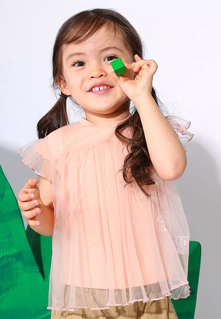 Short Sleeve Tulle Dress