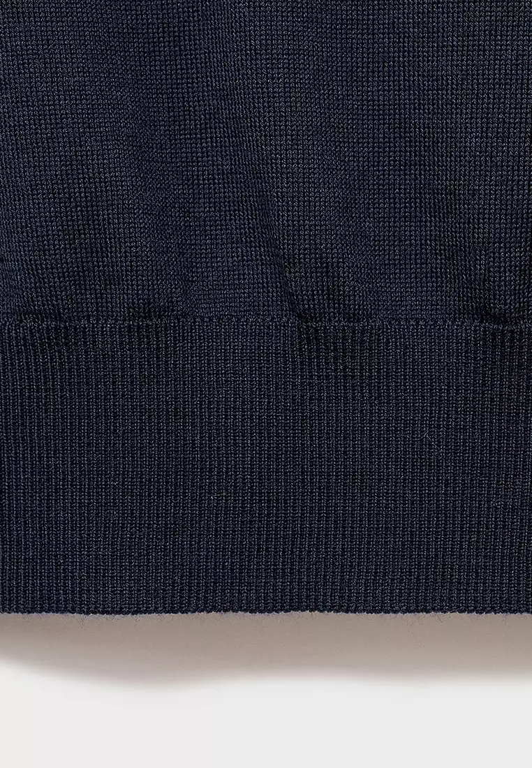 100% Wool Polo-Neck Sweater