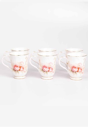 QUEENS Queens Premium Porcelain 6pcs Mug Set B7613HL436B06DGS_1
