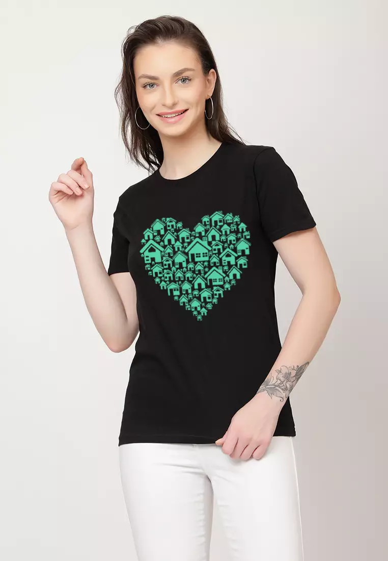 KRY clothing　black packハート BLACK×BLACK 代引き不可「ハートロゴリュック」ブラック | KRY clothing