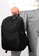 Lara black Men's Plain Water-proof Wear-resistant Nylon Zipper Backpack - Black 8C274AC87C796BGS_6