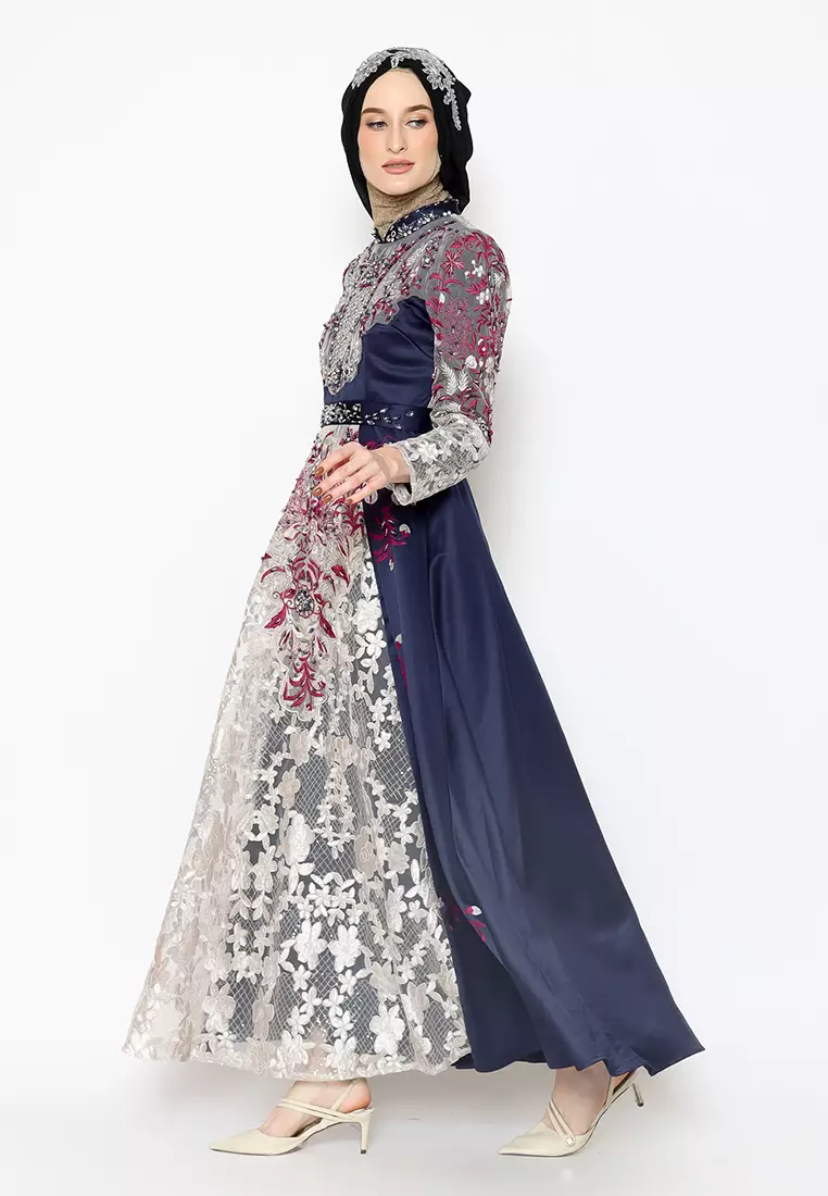 Bibiq Gamis Satin Organza