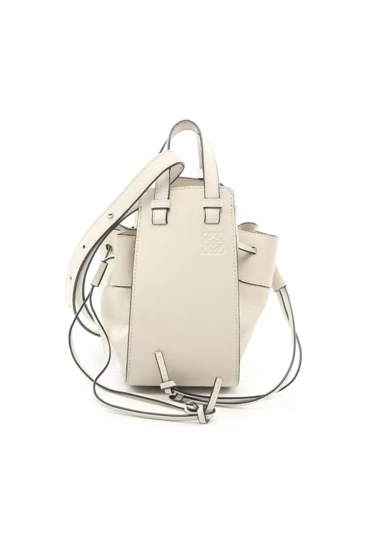 25SS new/LOEWE ハンモックミニショルダーバッグ Bag White Loewe: Women's Mini Hammock Bag (Soft White) | DSMNY E-SHOP