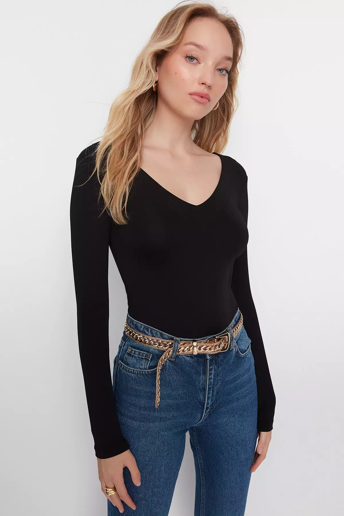 Buy MIXT by Nykaa Fashion Black Solid Tube Neck Bodysuit Online