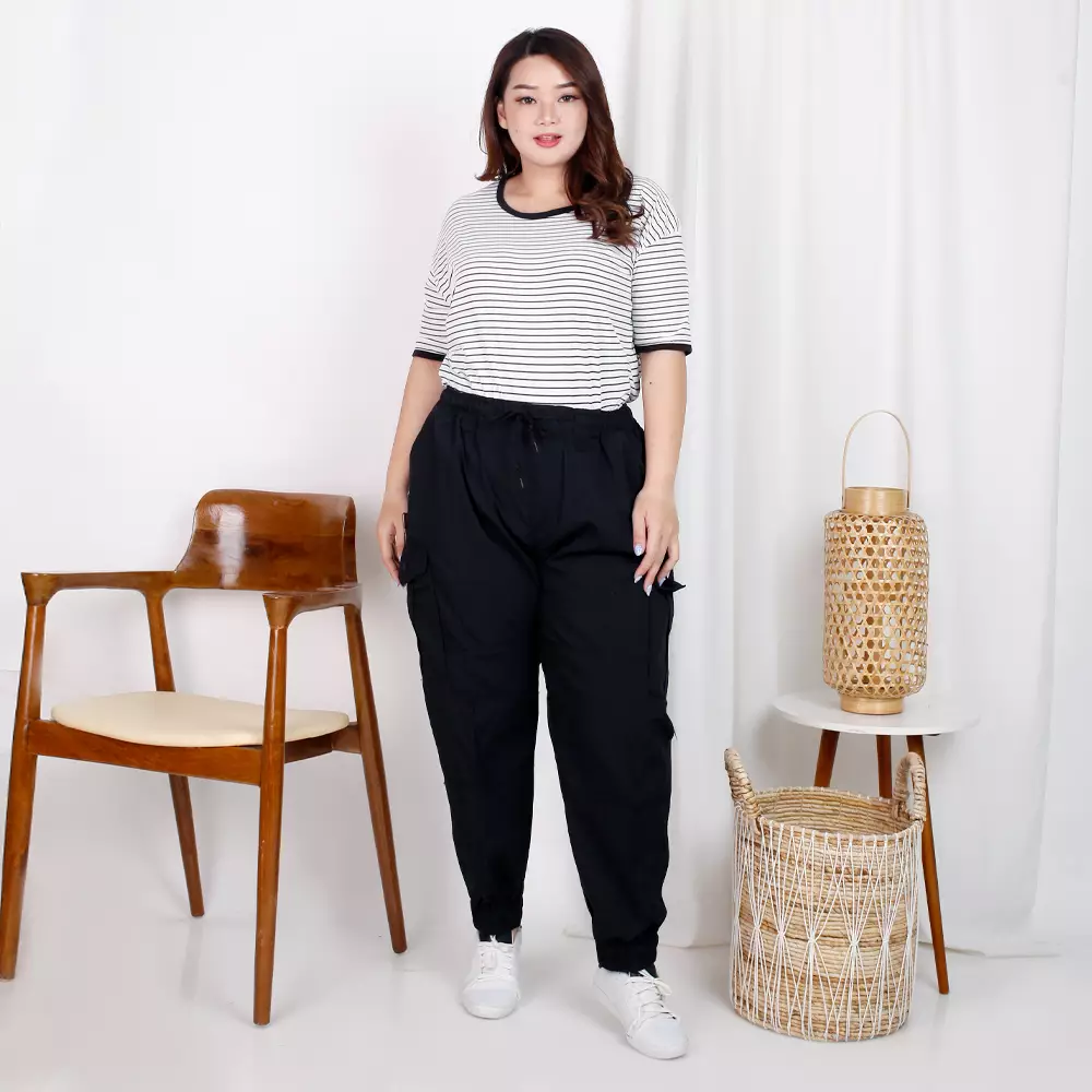 OKECHUKU Diva Big Celana Panjang Cargo Big Size Celana Cargo Over Size