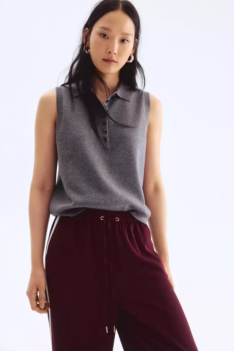 Side-striped track pants