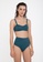 Ozero Swimwear green CONSTANCE Sustainable Bikini Top in Dark Teal 0FD2AUS1E28B83GS_3