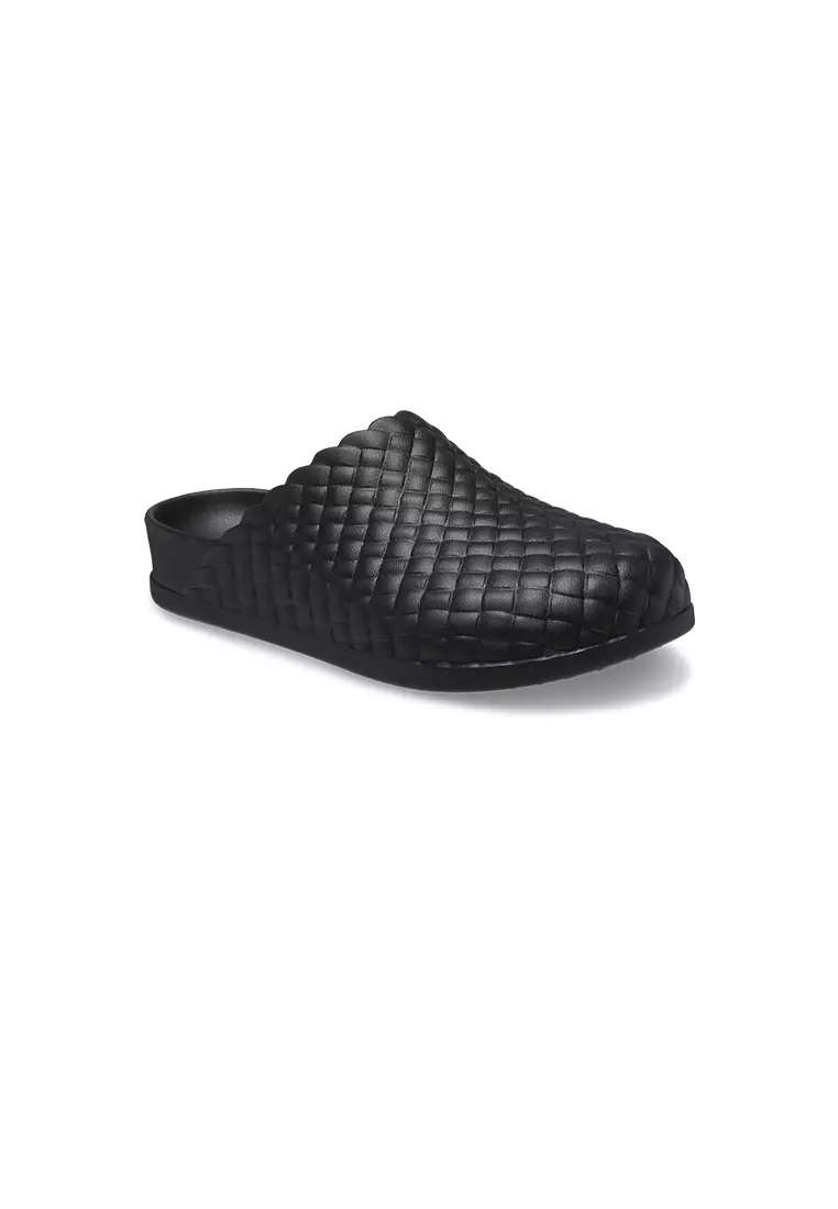 Discount on Crocs  shoes - SKU: Dylan Woven Texture Clog In Black