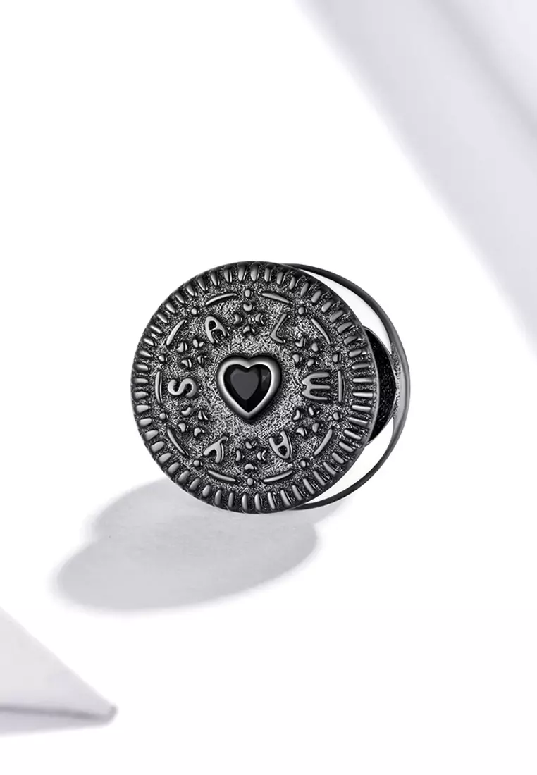 Solid 925 Sterling Silver ALWAYS Chocolate Biscuit Charm