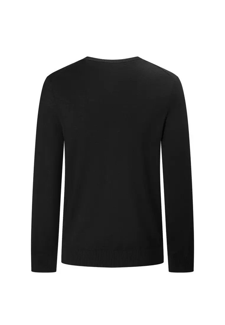 外搭V領精細純羊毛冷衫